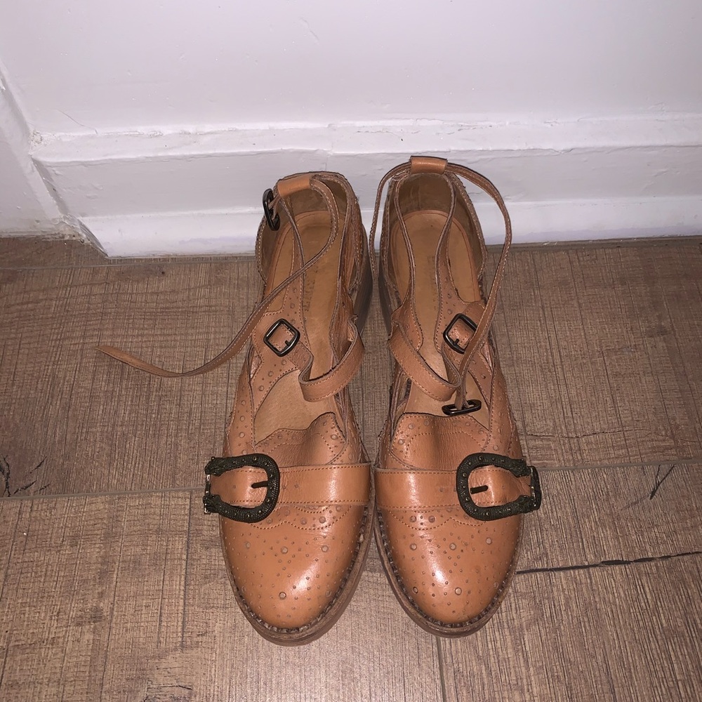FreePeople strappy flats